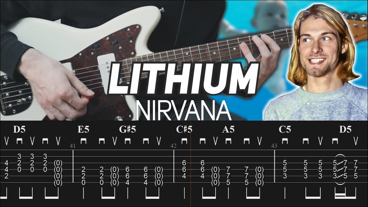 Nirvana Lithium Guitar Lesson With TAB Nikola Gugoski