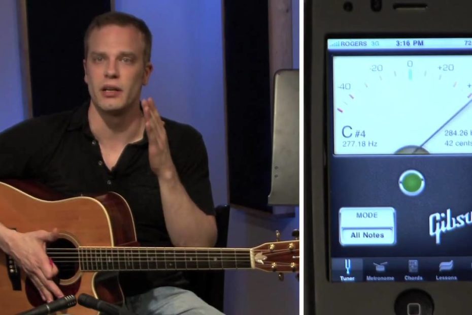 05 How To Tune A Guitar Using A Digital Tuner