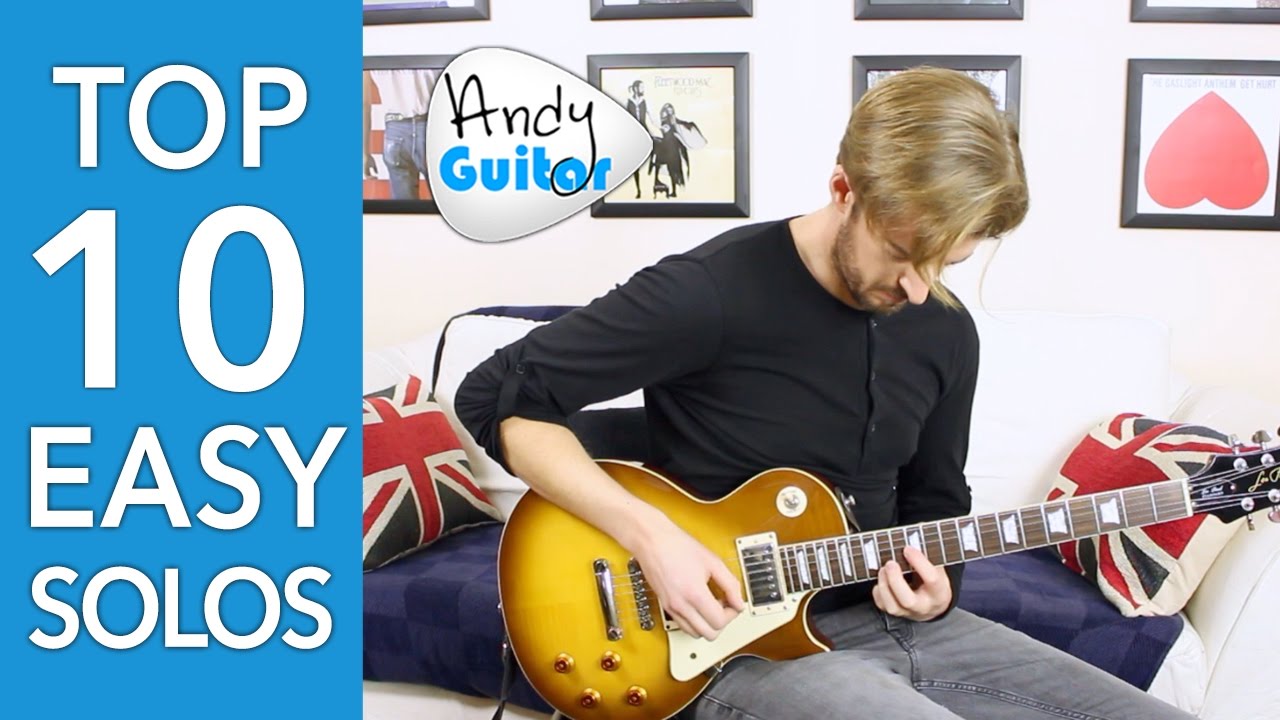 10 EASY Guitar Solos for Beginners Andy Guitar