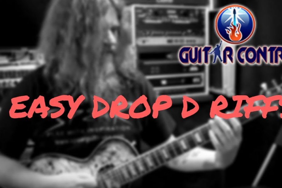 3 Easy Drop D Riffs - Cool Guitar Lesson On Heavy Metal Riffs