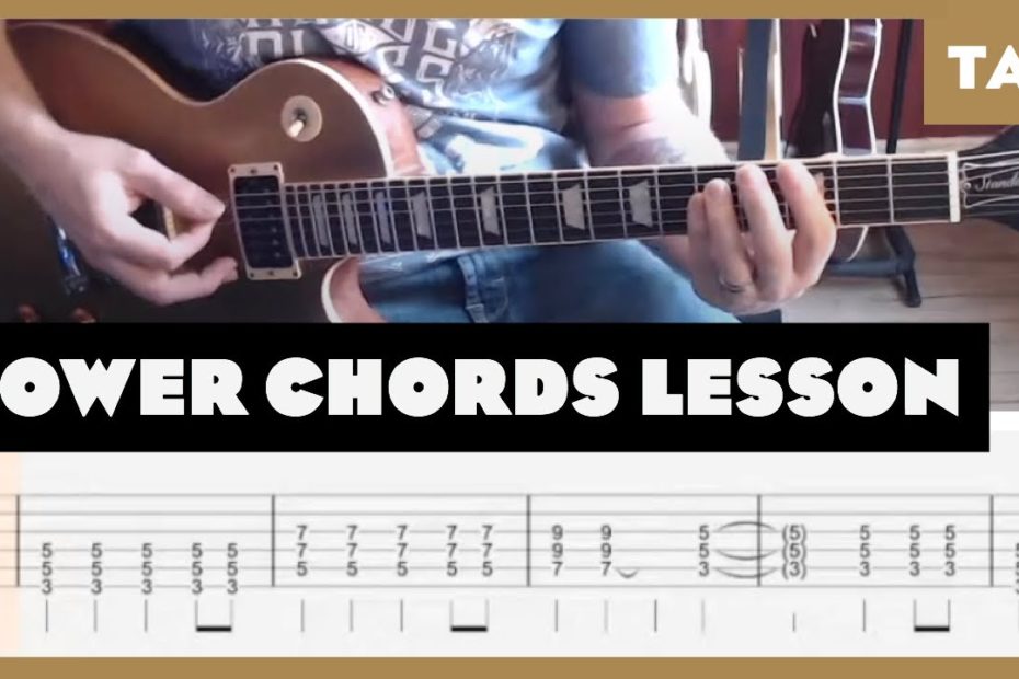 5 Great Power Chord Songs for Beginners (with Tab) Watch and Learn Guitar Lesson