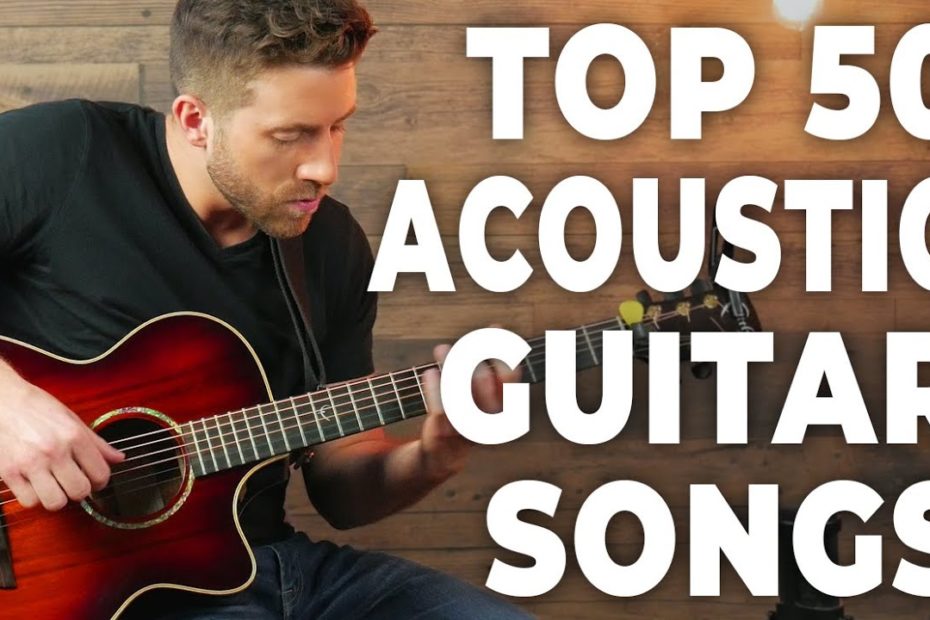 50 SONGS IN 15 MINUTES (Acoustic Guitar) | Ranked by difficulty