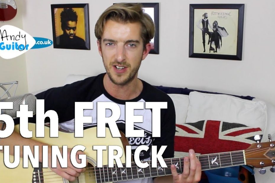 5th Fret Tuning Trick - Tune Your Guitar By Ear Without A Tuner!