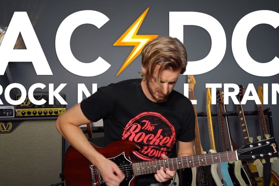 AC/DC - Rock N Roll Train Guitar Lesson Tutorial + SOLO