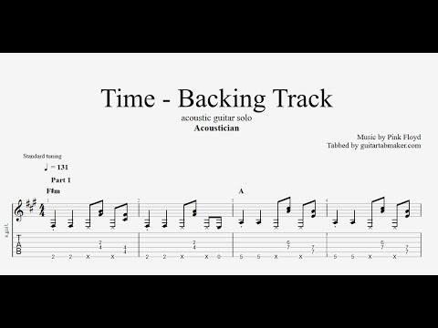 Acoustician - Time solo - guitar backing track - acoustic rhythm guitar chords