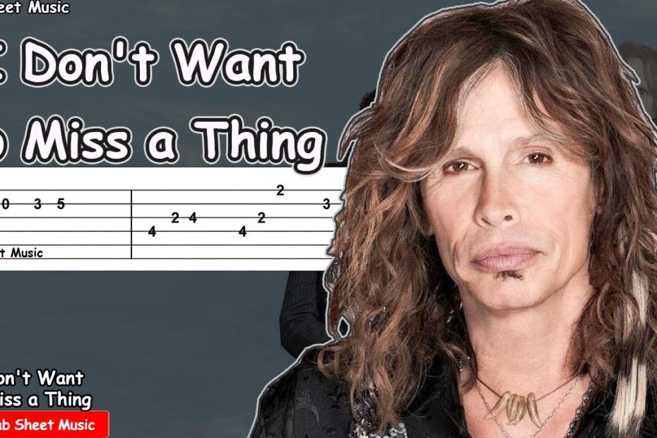 Aerosmith - I Don't Want to Miss a Thing Guitar Tutorial | TAB