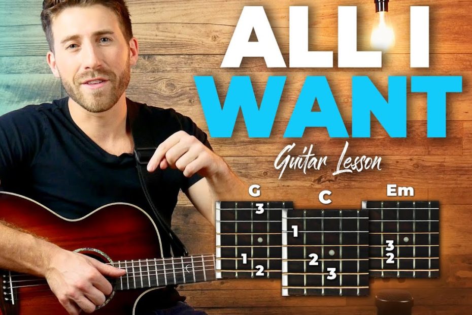 All I Want Guitar Tutorial (Kodaline) Easy Chords Guitar Lesson
