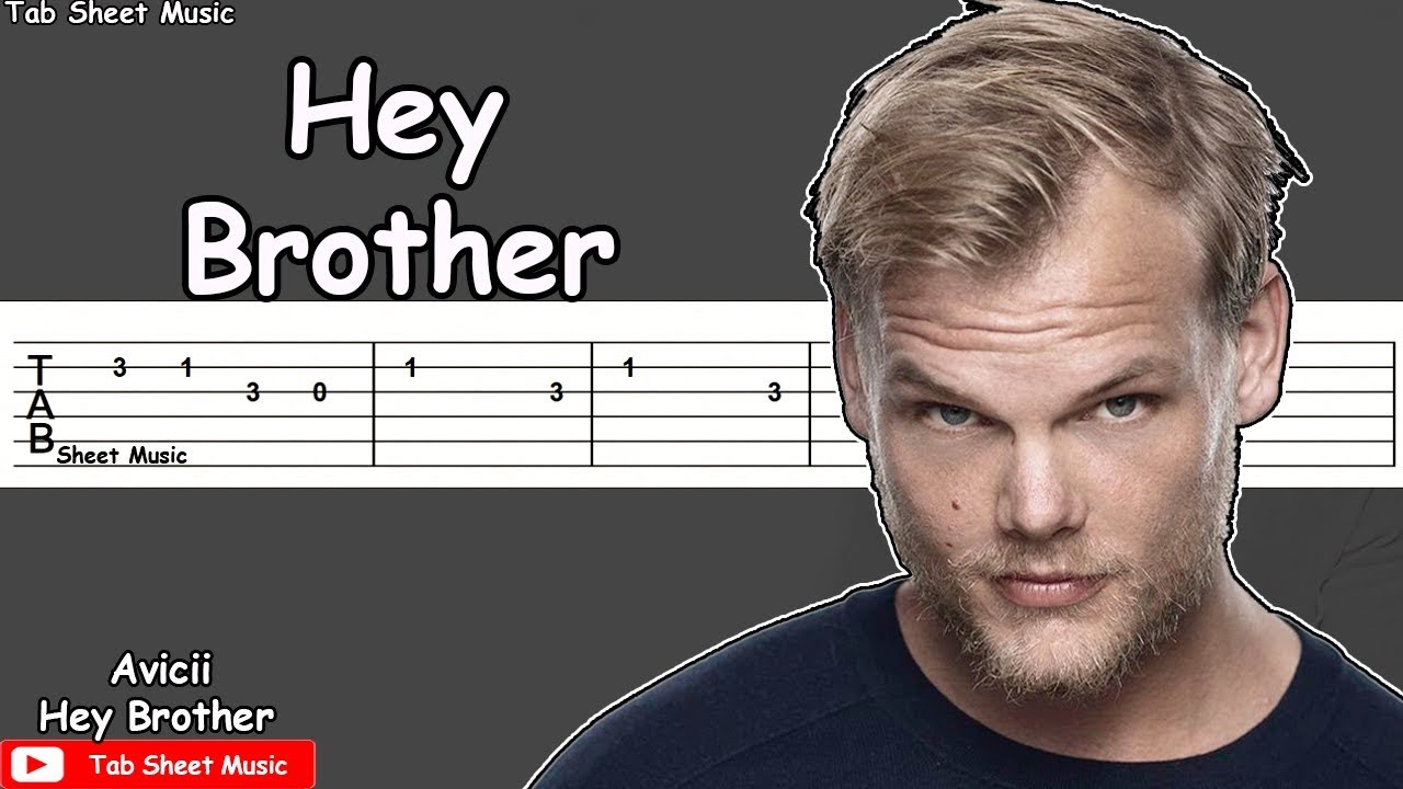 Avicii - Hey Brother Guitar Tutorial - Tab Sheet Music