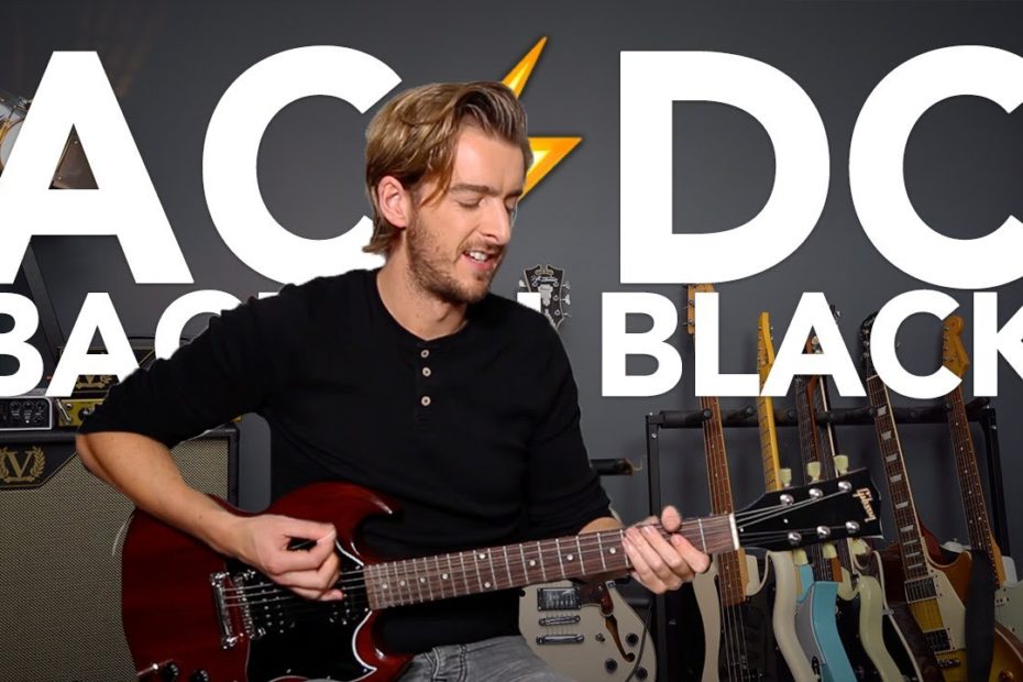 Back In Black Guitar lesson - AC/DC Guitar tutorial