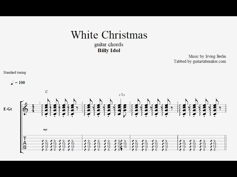 Billy Idol - White Christmas TAB - electric guitar chords - PDF - Guitar Pro