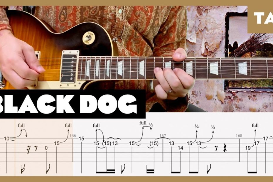 Black Dog Led Zeppelin Cover | Guitar Tab | Lesson | Tutorial