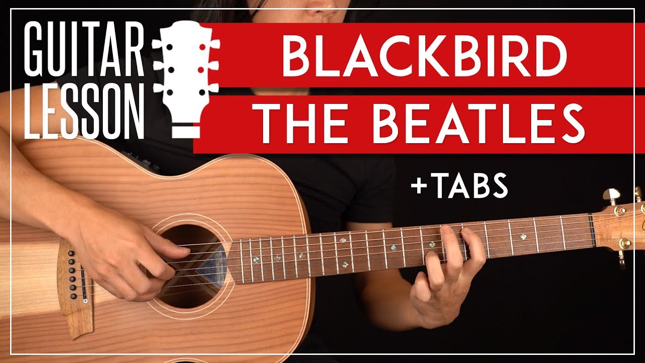 Blackbird Guitar Lesson The Beatles Tutorial Fingerpicking + TAB