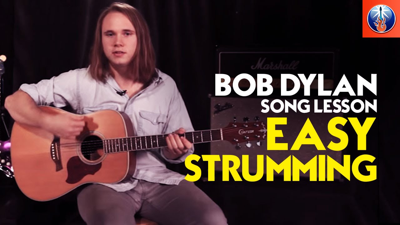 Blowin' In The Wind by Bob Dylan Acoustic Guitar Lesson Guitar Control