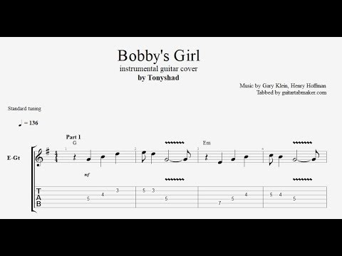 Bobby's Girl TAB - guitar instrumental tab - PDF - Guitar Pro
