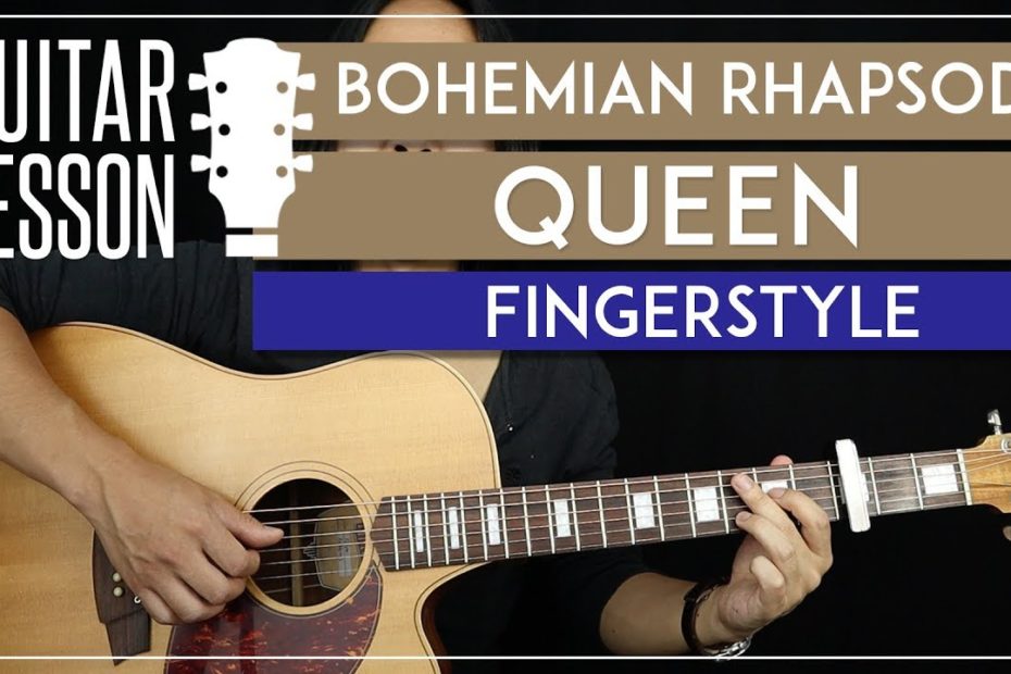 Bohemian Rhapsody Fingerstyle Guitar Tutorial - Queen Guitar Lesson   |TABS + Fingerpicking|