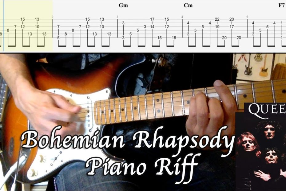 Bohemian Rhapsody Piano Riff on the Guitar (TAB)