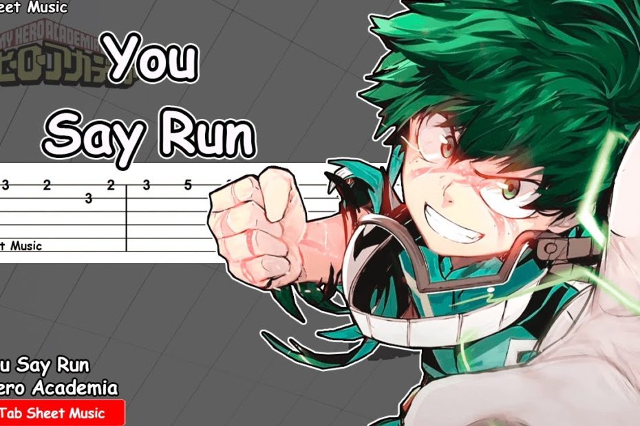 Boku no Hero Academia OST - You Say Run Guitar Tutorial