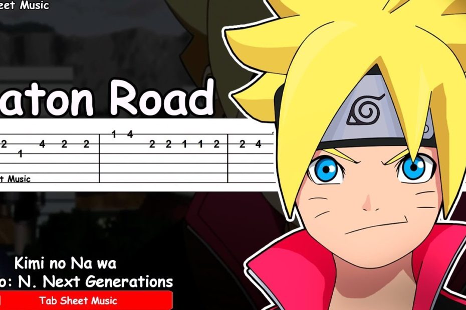 Boruto: Naruto Next Generations OP 1 - Baton Road Guitar Tutorial