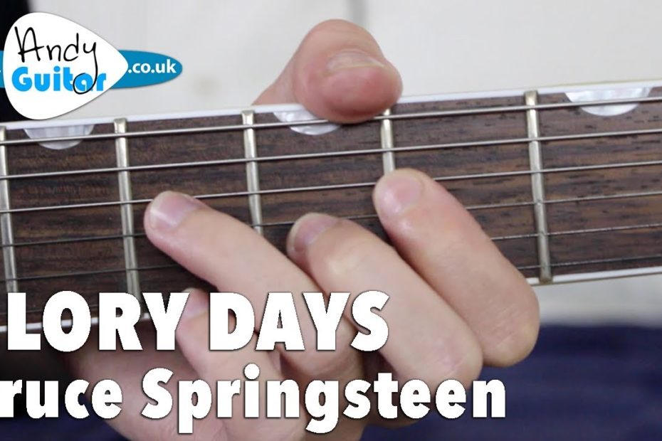 Bruce Springsteen - Glory Days Guitar Lesson - Easy Riff