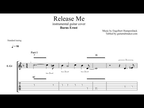 Burns Ernst - Release Me TAB - guitar instrumental tab - PDF - Guitar Pro