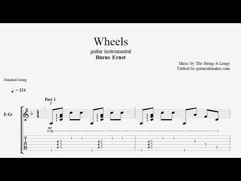 Burns Ernst - Wheels TAB - guitar instrumental tab - PDF - Guitar Pro