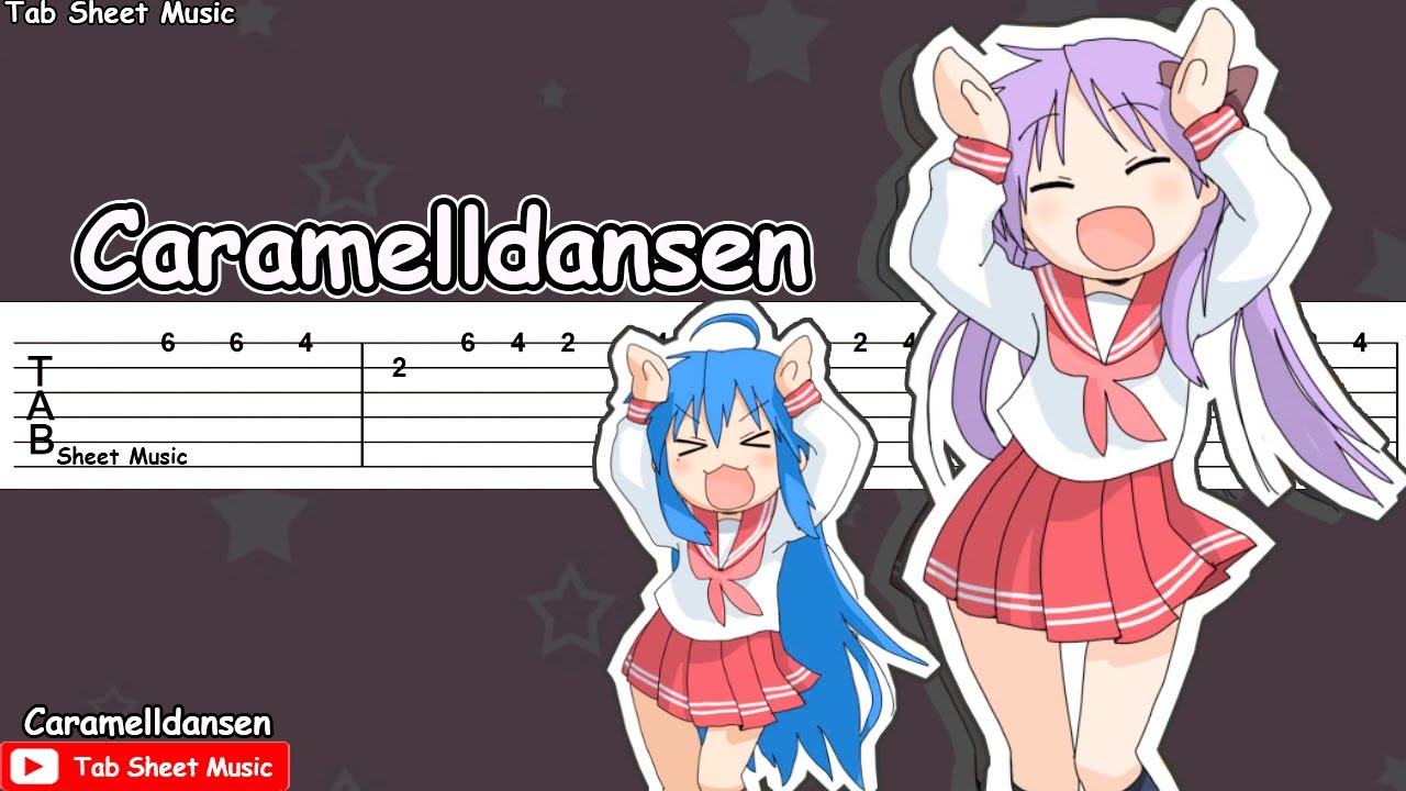 Caramelldansen Guitar Tutorial Tab Sheet Music