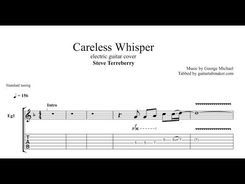 Careless Whisper TAB - electric guitar tab - PDF - Guitar Pro