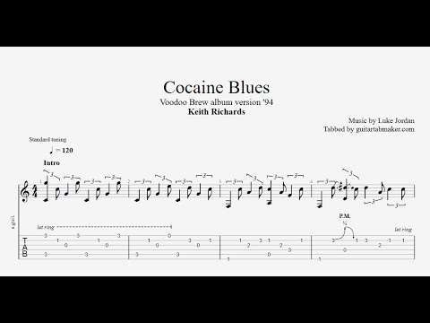 Cocaine Blues TAB - acoustic fingerpicking guitar tab (PDF + Guitar Pro)