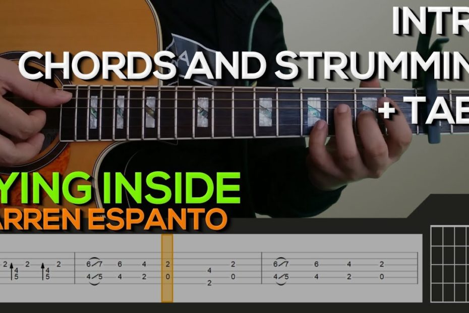 Darren Espanto - Dying Inside Guitar Tutorial [INTRO, CHORDS AND STRUMMING + TABS]