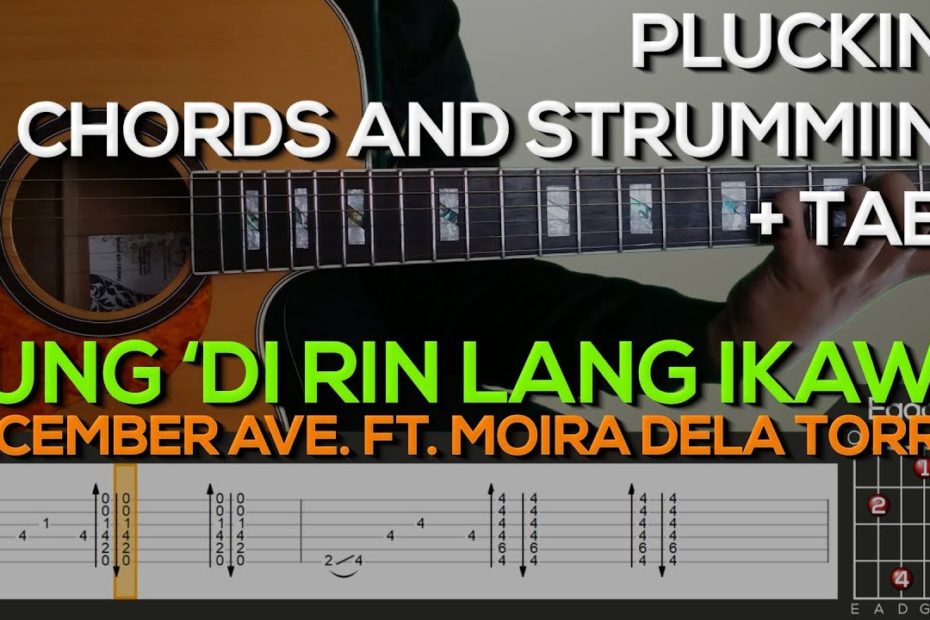 December Avenue Ft. Moira Dela Torre - Kung 'Di Rin Lang Ikaw Guitar Tutorial [PLUCKING & CHORDS]