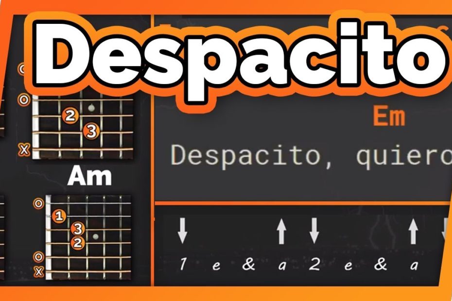 Despacito Guitar Tutorial // Play Along (Luis Fonsi, Daddy Yankee, Justin Bieber)