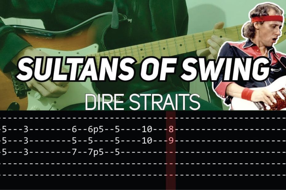 Dire Straits - Sultans of Swing solos (Guitar lesson with TAB)