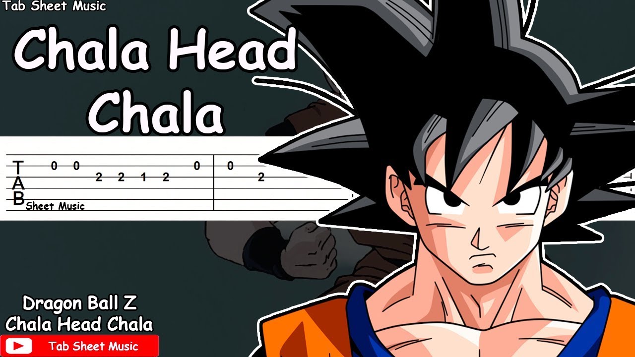 Dragon Ball Z Op 1 Chala Head Chala Guitar Tutorial Tab Sheet Music