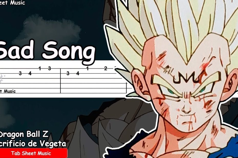 Dragon Ball Z OST - El Sacrificio de Vegeta Guitarra Tutorial