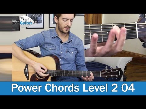 Easy Guitar Power Chords E5, A5 & D5 - Beginner Guitar Lesson Tutorial (Level 2 04)