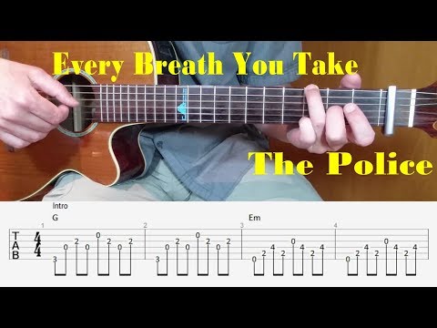 Every Breath You Take - The Police - Fingerstyle Guitar with tabs
