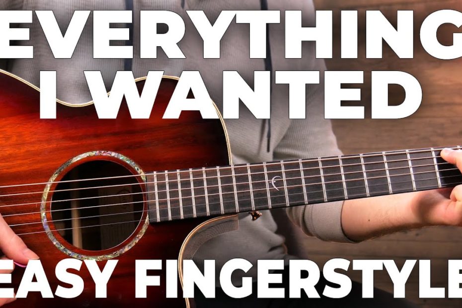 Everything I Wanted Fingerstyle tutorial (Billie Eilish)