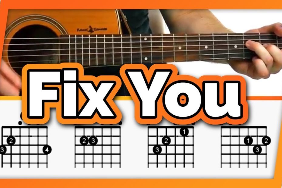 Fix You Guitar Tutorial (Coldplay) Easy Chords Guitar Lesson