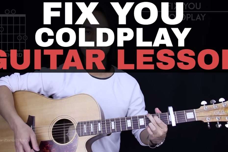 Fix You Guitar Tutorial - Coldplay Guitar Lesson |Tabs + Chords + Guitar Cover|