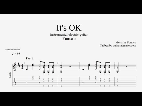 Funtwo - It's OK TAB - electric guitar tabs (PDF + Guitar Pro)