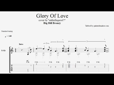 Glory Of Love TAB - fingerstyle guitar tab - PDF - Guitar Pro