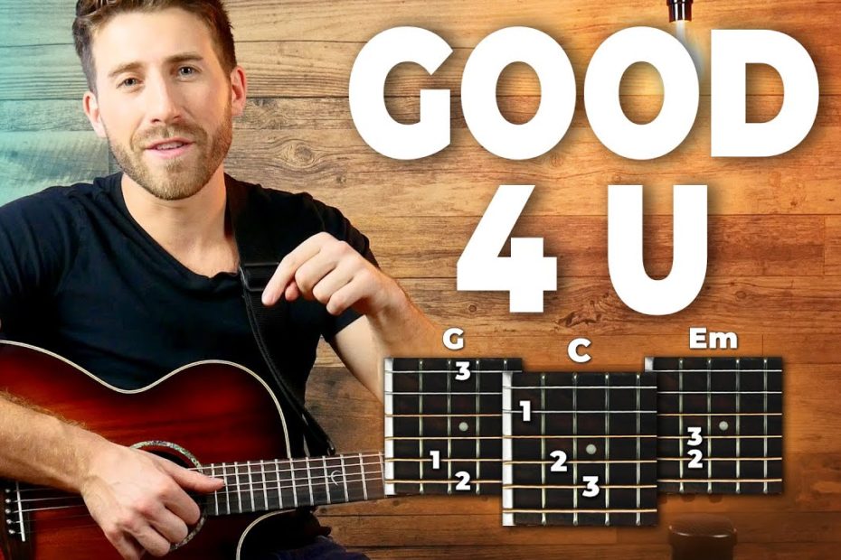 Good 4 U Guitar Tutorial - Olivia Rodrigo Guitar Lesson (easy chords)