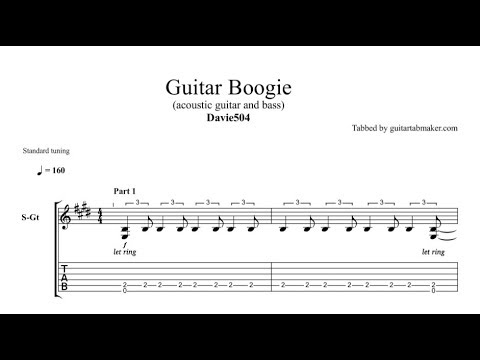 Guitar Boogie TAB - acoustic guitar solo tab - PDF - Guitar Pro