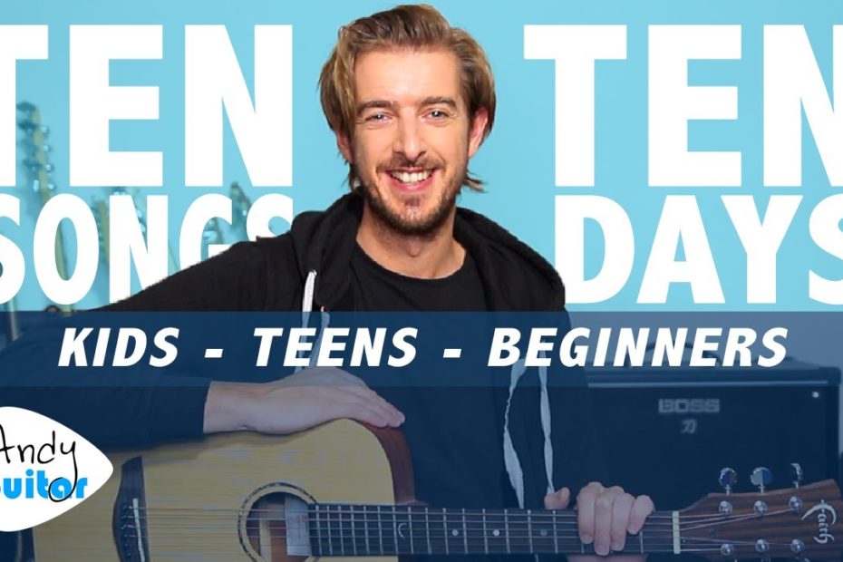 Guitar Lesson 1 - YOUR FIRST SONG! // LEARN 10 SONGS IN 10 DAYS For KIDS