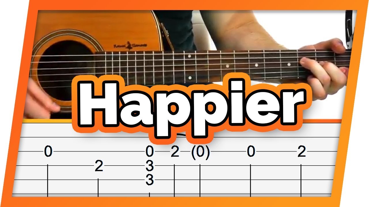 Happier INTRO Guitar Tutorial - Ed Sheeran - Kurt Berg