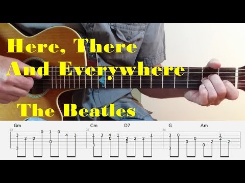 Here, There And Everywhere - Beatles - Fingerstyle Guitar with tabs