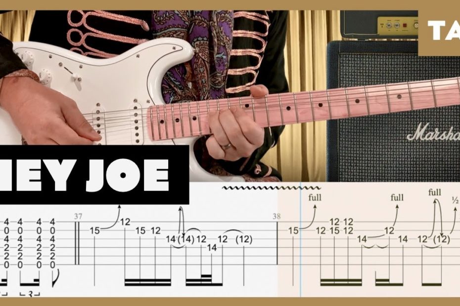 Hey Joe Jimi Hendrix Cover | Guitar Tab | Lesson | Tutorial