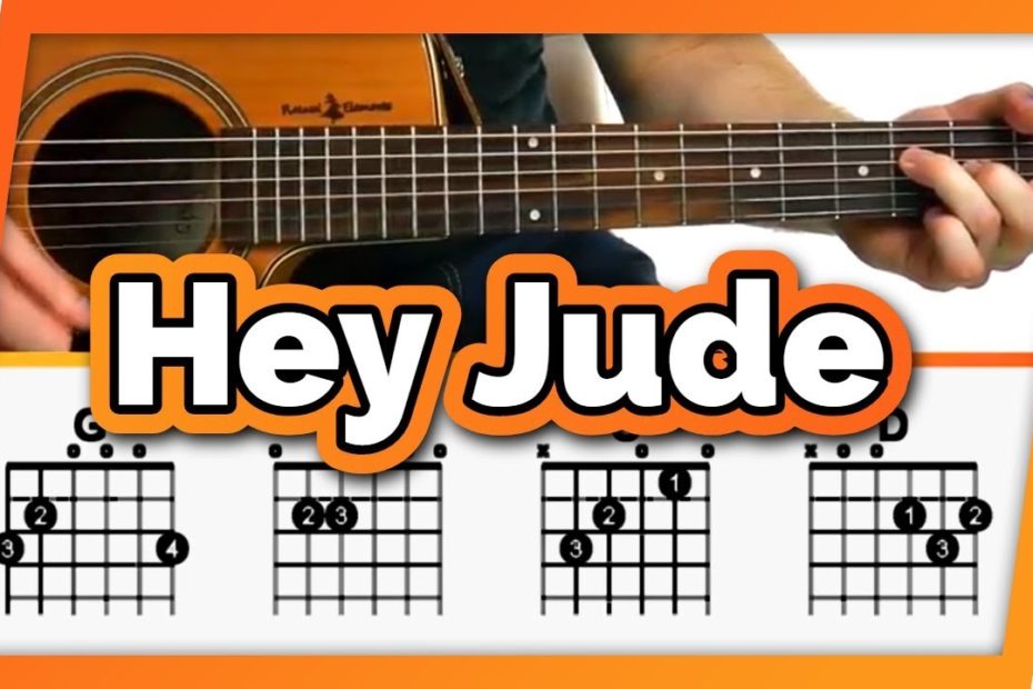 Hey Jude Guitar Tutorial (The Beatles) Easy Chords Guitar Lesson