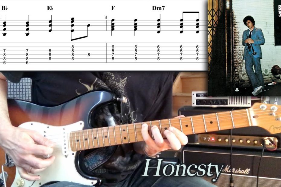 Honesty - Billy Joel Cover | Chord Progression & Melody | Tab | Tutorial | Lesson