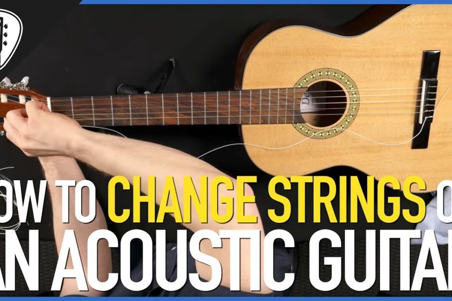 How To Change Strings On An Acoustic Guitar (Steel & Nylon) - Guitar Lesson